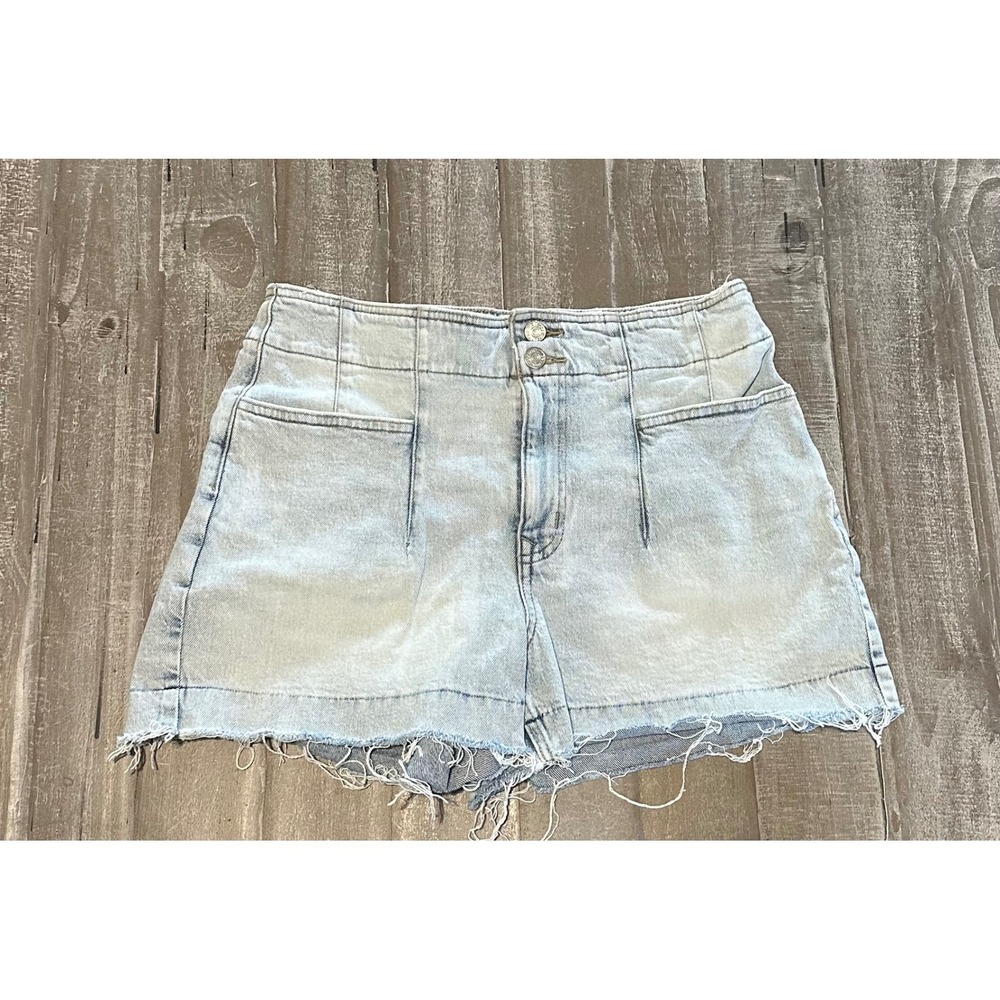 M Jeans Maurice's Denim Shorts Womens Size 14 High Rise Cutoff Raw Hem Y2K